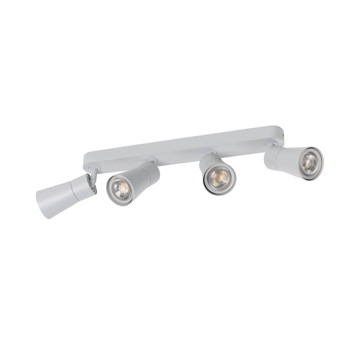 Back view product picture of SLV PURI 2.0 Cone, wall and ceiling-mounted light, long, 4 x max. 6W GU10, grey