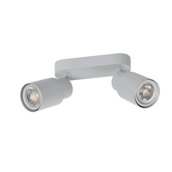 Back view product picture of SLV PURI 2.0 Tube, wall and ceiling-mounted light, long, 2 x max. 6W GU10, grey
