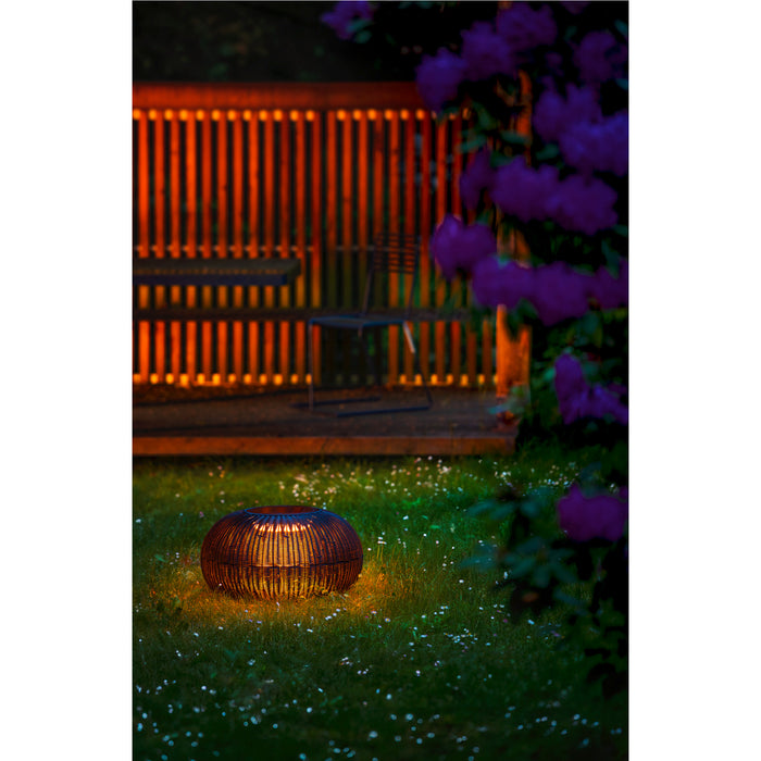 SLV 1008388 ADEGAN, outdoor free-standing light, flat, solar, 2200 K, IP65, black (MD02)