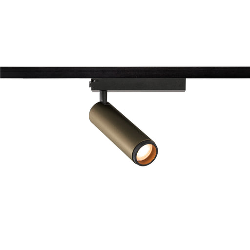 SLV Aluminium GRIP! M, 1~ spot, cylindrical, 2700K, 20W, PHASE, 42°, bronze / black