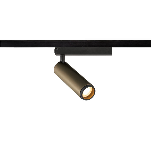 SLV Aluminium GRIP! M, 1~ spot, cylindrical, 3000K, 20W, PHASE, 42°, bronze / black