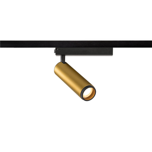 SLV Aluminium GRIP! M, 1~ spot, cylindrical, 3000K, 20W, PHASE, 42°, gold / black