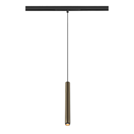 SLV GRIP! S, 48V pendant light, pendant length 200cm, 2700 K, 29°, DALI, bronze / black