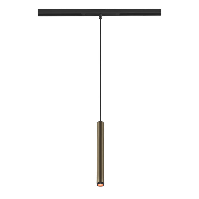 Detailed view product picture of SLV GRIP! S, 48V pendant light, pendant length 200cm, 2000-3000 K, 29°, DALI, Dim-to-Warm, bronze / black