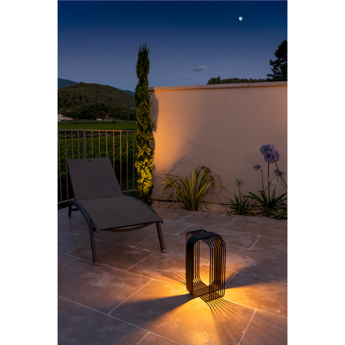 SLV 1008477 GRID CUBE, Free-standing lamp, 2700 K, IP65, Black (MD20)