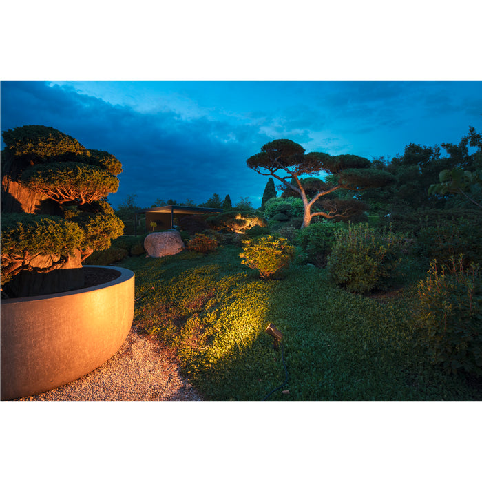 SLV 1008479 SYNA WIDE, ground spike light, 3000 K, 115°, IP65, square, black (MD20)