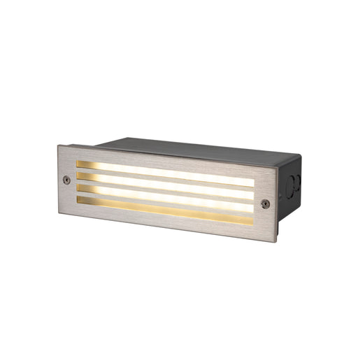 SLV Aluminium BRICK MESH, recessed wall light, rectangular, 3000K, 5W, IP55, black