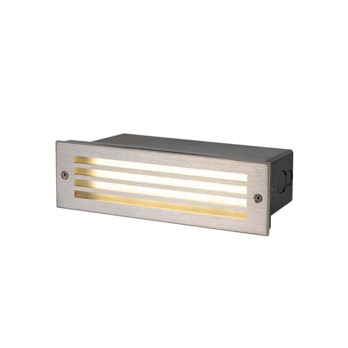 SLV Aluminium BRICK MESH, recessed wall light, rectangular, 3000K, 5W, IP55, black