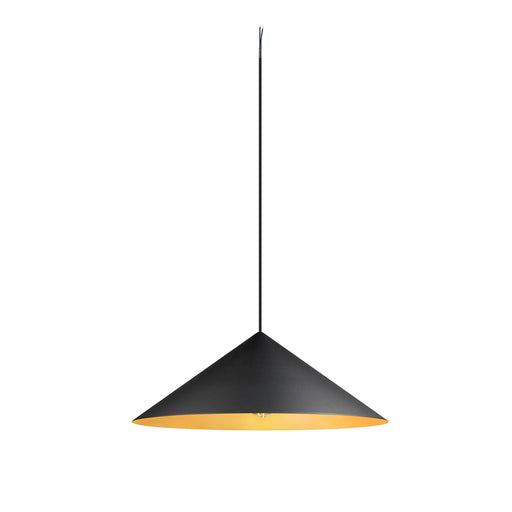 SLV MAGICO 55, pendant light, E27, pendant length 180cm, 1x max. 10W, matt black / gold