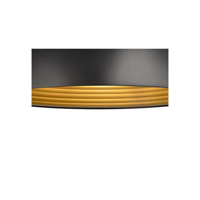 Bottom view product picture of SLV FORCHINI M 40 TRACK, 1~ pendant light, E27, pendant length 150cm, black adapter, 1x max. 40W, matt black / matt gold