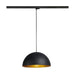 SLV FORCHINI M 40 TRACK, 3~ pendant light, E27, pendant length 150cm, adapter black, 1x max. 40W, matt black / matt gold