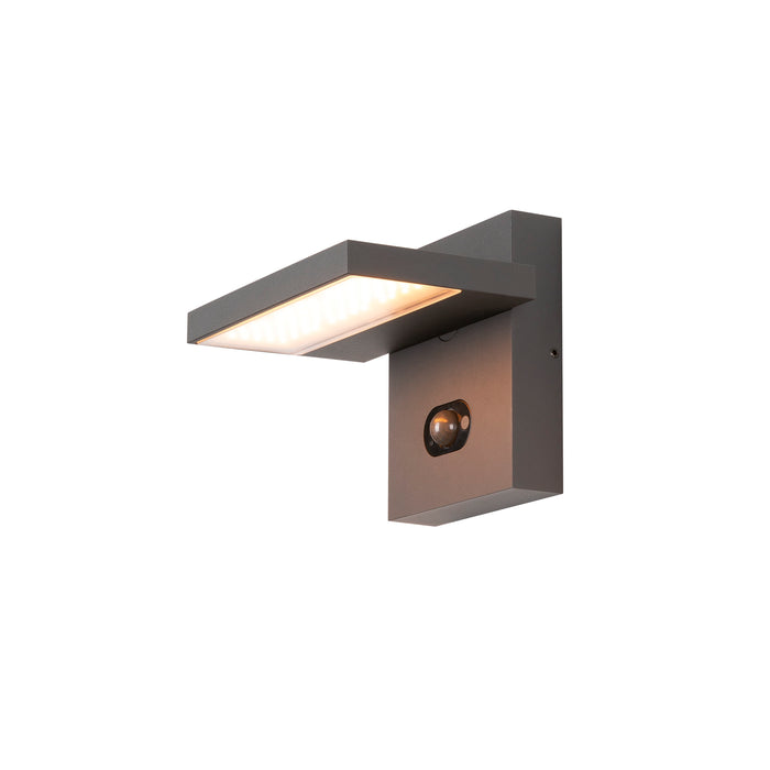 Front view product picture of SLV ABRIDOR, wall-mounted light, HYBRID, 2200/2700K, max. 6.8W, matt anthracite