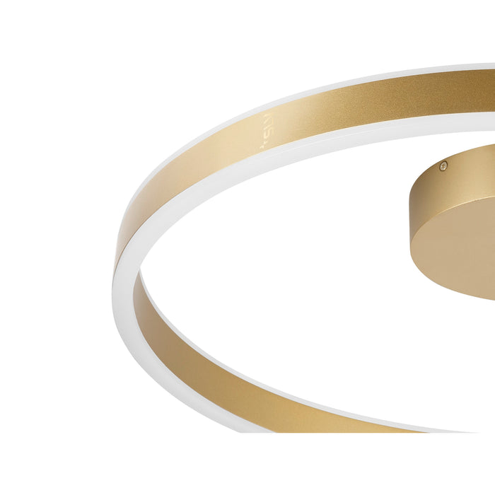 Back view product picture of SLV ONE, wall and ceiling-mounted light, round, 2700/3000K, 23W, PHASE, 130°, brass