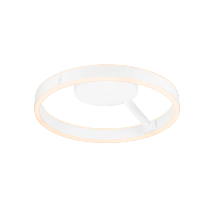 SLV ONE, wall and ceiling-mounted light, round, 2700/3000K, 14W, DALI, touch, 130°, white