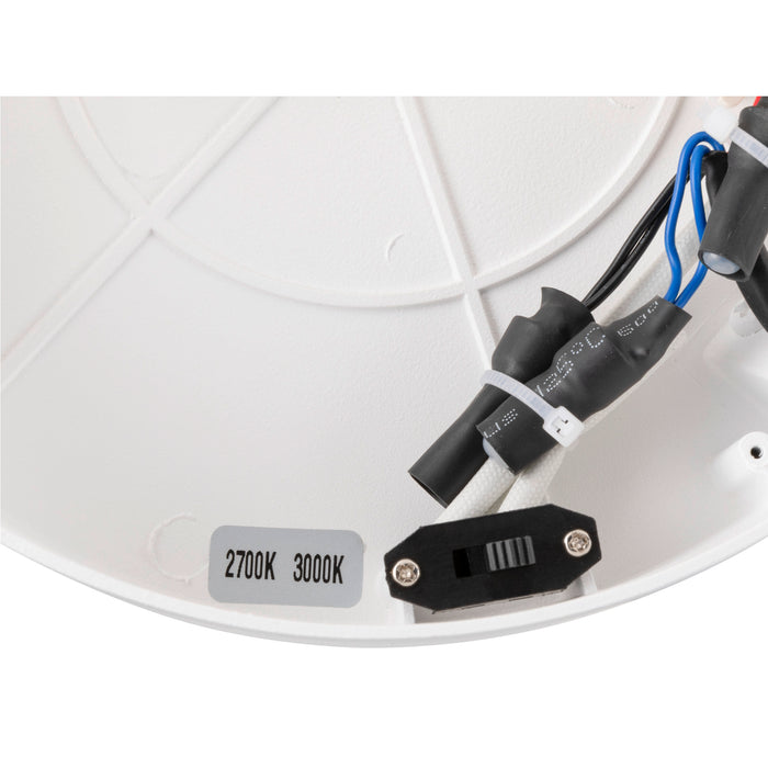 Bottom view product picture of SLV ONE, wall and ceiling-mounted light, round, 2700/3000K, 14W, DALI, touch, 130°, white