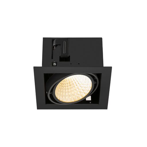 SLV Aluminium KADUX, recessed ceiling light, single, 3000K, DALI 2, touch, 30°, black