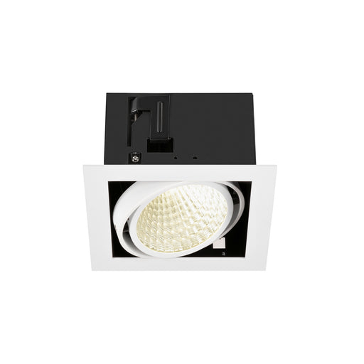 SLV Aluminium KADUX, recessed ceiling light, single, 4000K, DALI 2, touch, 30°, white