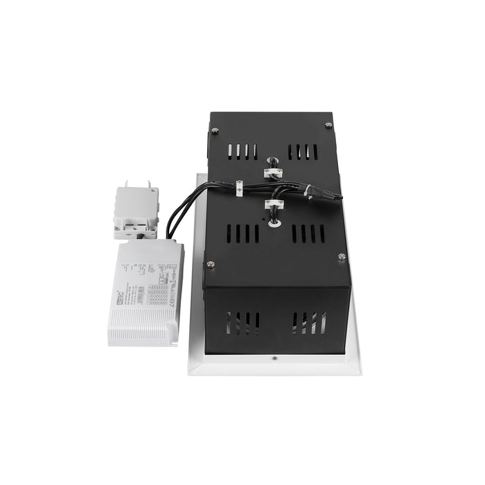 Sloping product picture of SLV Aluminium KADUX, recessed ceiling light, double, 3000K, DALI 2, touch, 30°, white