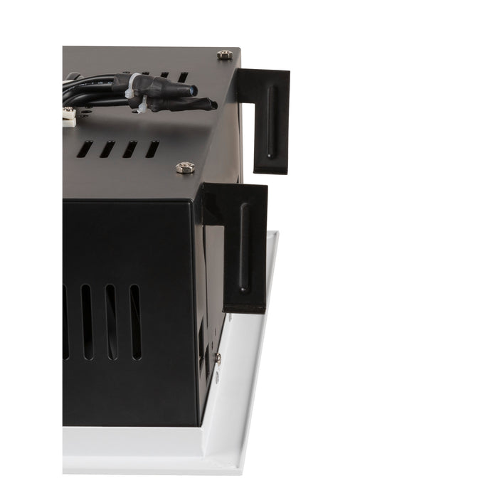 Back view product picture of SLV Aluminium KADUX, recessed ceiling light, double, 3000K, DALI 2, touch, 30°, white