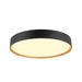 Front view product picture of SLV DECONA, wall and ceiling-mounted light, round, 2700/3000K, 23W, PHASE, black / gold