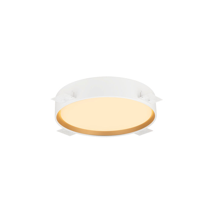 Bottom view product picture of SLV DECONA, wall and ceiling-mounted light, round, 2700/3000K, 18W, PHASE, black / gold