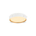 Bottom view product picture of SLV DECONA, wall and ceiling-mounted light, round, 2700/3000K, 18W, PHASE, black / gold