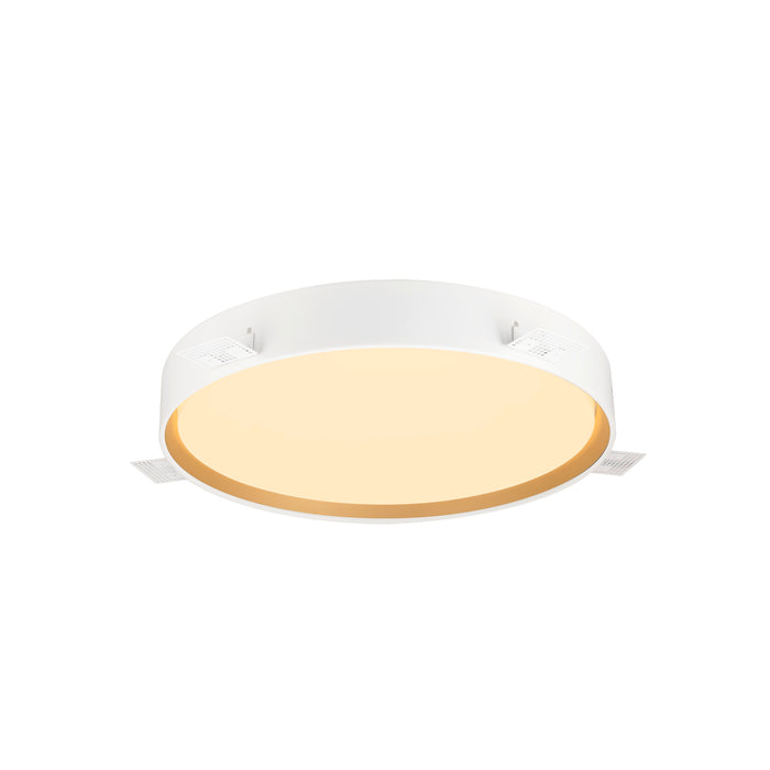 Bottom view product picture of SLV DECONA, wall and ceiling-mounted light, round, 2700/3000K, 23W, PHASE, black / gold