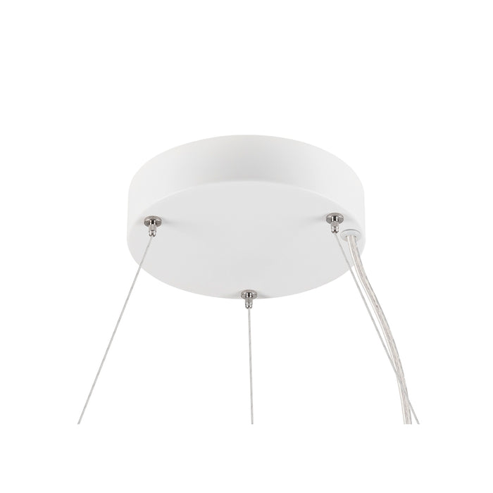 Bottom view product picture of SLV MEDO® RING 90, pendant light, pendant length 300cm, 3000/4000K, 110°, PHASE, white