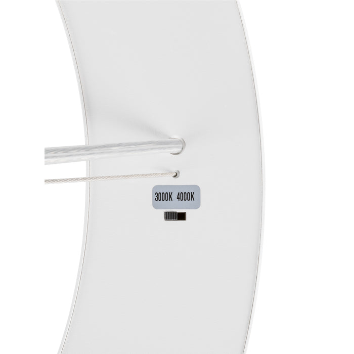 Back view product picture of SLV MEDO® RING 90, pendant light, pendant length 300cm, 3000/4000K, 110°, PHASE, white