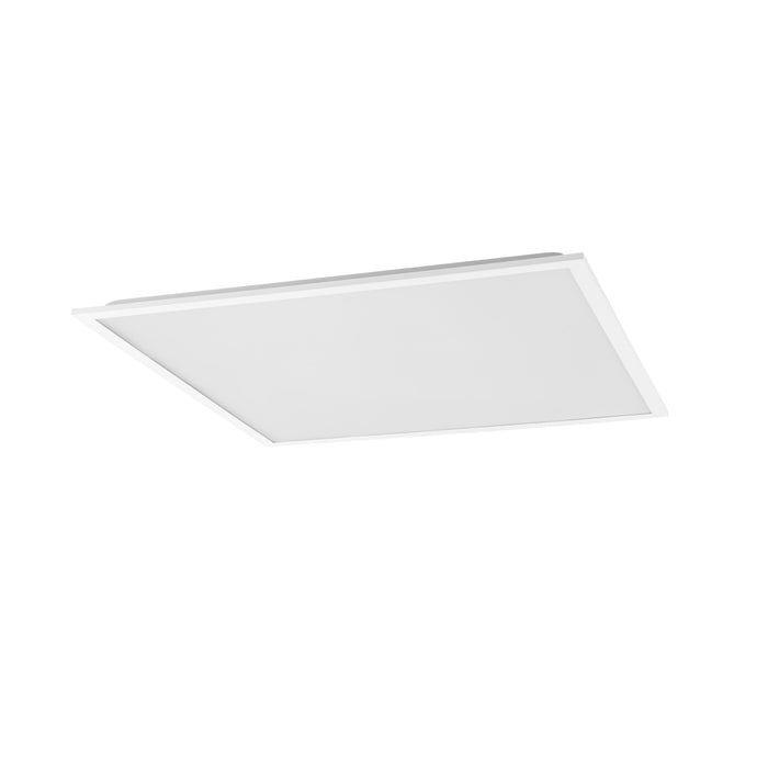 White square LED panel light, flush mount.