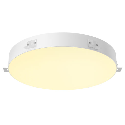 SLV Aluminium MEDO® 90, recessed ceiling light, frameless, 3000/4000K, 80°, IP20, round, white