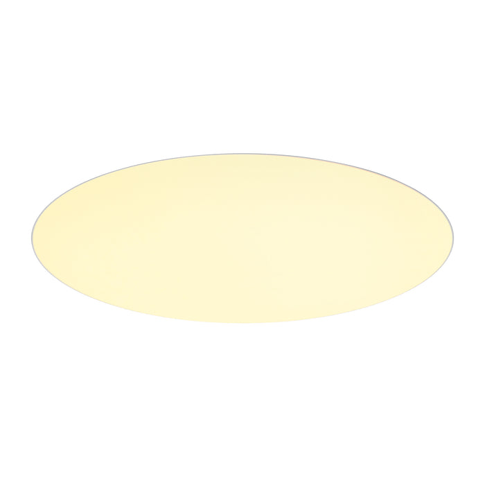 Back view product picture of SLV Aluminium MEDO® 90, recessed ceiling light, frameless, 3000/4000K, 80°, IP20, round, white