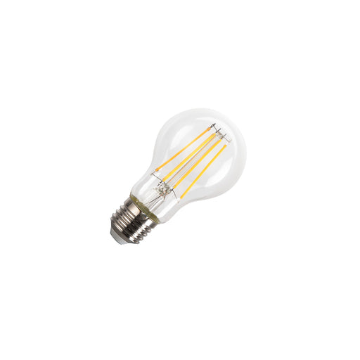 SLV Colourless LED A60, LED bulb, clear, E27, 8W, 3000K