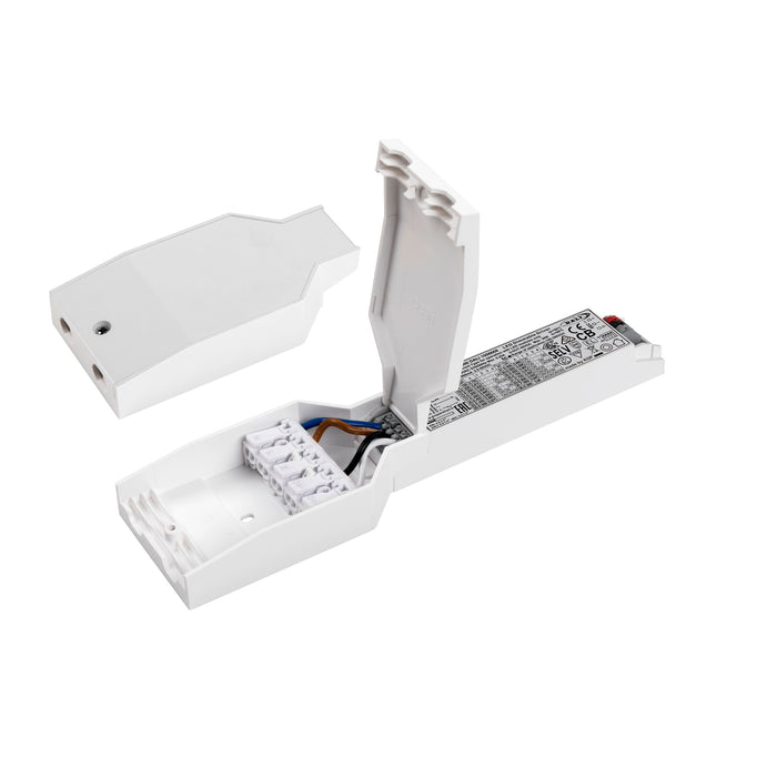 Front view product picture of SLV Strain relief through-wirable, for DALI dimmable drivers: 1008666, 1008667, 1008668