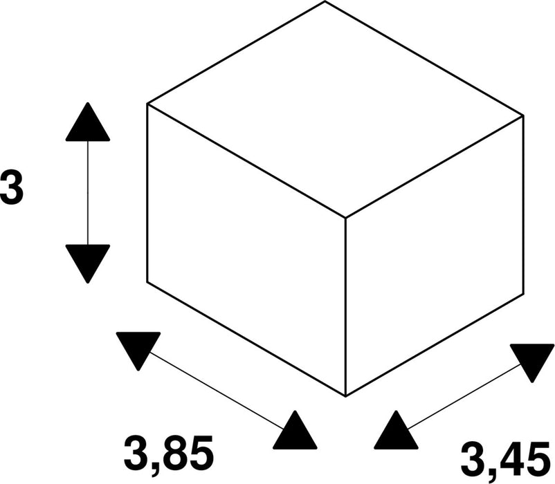 Dimensioned drawing of SLV Strain relief standard, for DALI dimmable drivers: 1008669