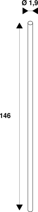 Dimensioned drawing of SLV Colourless Pack of 10 LED Tube C T5 M 1500 34W 840