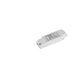 White plastic LED power supply unit with surface mounting.