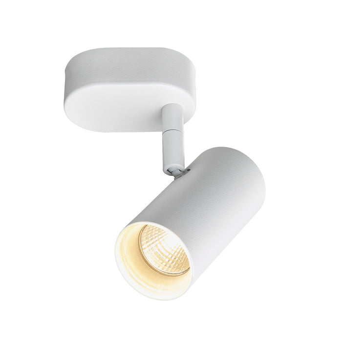 Front view product picture of SLV NOBLO®, wall and ceiling-mounted light, single, round, 2000-3000K, 8W, dim-to-warm, PHASE, 36°, white