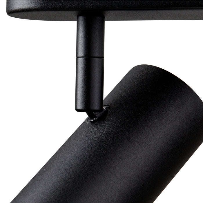 Back view product picture of SLV NOBLO®, wall and ceiling-mounted light, triple, round, 2000-3000K, 22W, dim-to-warm, PHASE, 36°, black