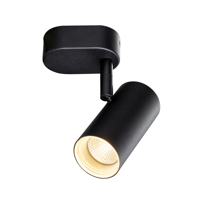 Bottom view product picture of SLV NOBLO®, wall and ceiling-mounted light, single, round, 3000K, 6W, PHASE, 32°, black