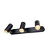 Bottom view product picture of SLV NOBLO®, wall and ceiling-mounted light, triple, round, 2700K, 19W, PHASE, 32°, black