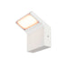 White wall-mounted LED light fixture with a matte finish.