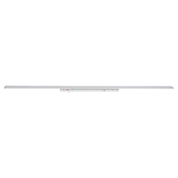 White LED strip light with aluminum housing and surface mount.