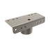 Steel post mounting bracket, gray finish.