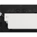 Black plastic light fixture back with white LED module and color temperature switch.