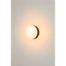 Opal glass wall sconce with a bronze-colored metal base.