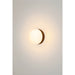 White glass orb wall sconce with bronze finish metal mount.