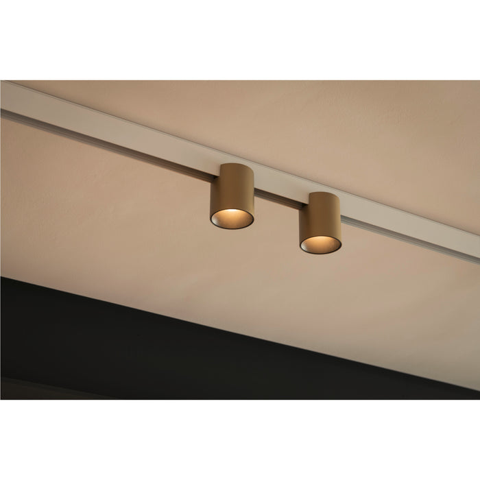 SLV 1008963 FIX-IT!, 48V, DALI, Round, Surface mounted track, Spot, 3000K, 6.6 W, 36°, Gold/Black (MD02)