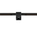 Black square track lighting fixture.