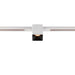 White square track lighting fixture.